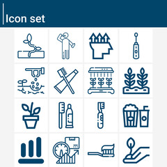 Simple set of shortage related lineal icons.