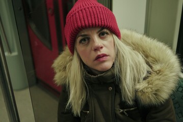 portrait of a person in a fur hat