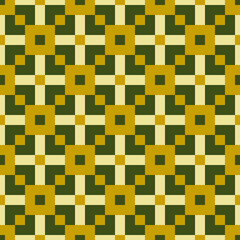 Checks ornament. Seamless pattern. Squares illustration. Ethnic motif. Geometrical background. Tiles wallpaper. Geometric ornate. Digital paper, textile print, web design, abstract image. Vector art.