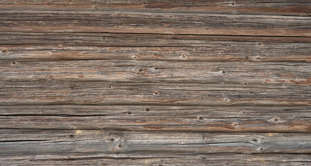 Fototapeta na wymiar Old dark textured wood background, surface of old brown wood texture