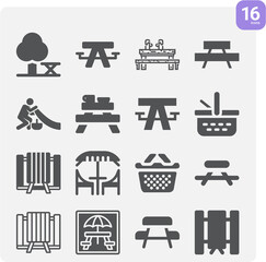 Simple set of duck soup related filled icons.