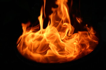 Fototapeta premium flame in furnace