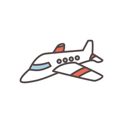 airplane icon isolated vector design