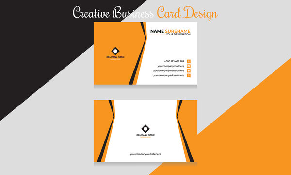 Creative Minimal Business Card Design