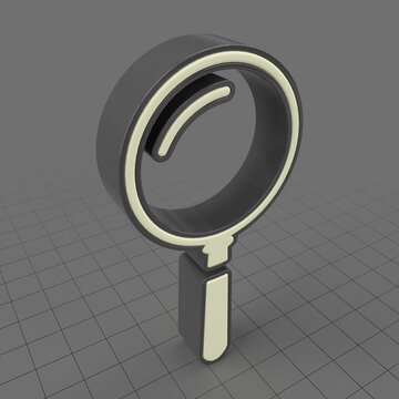 Magnifying glass symbol