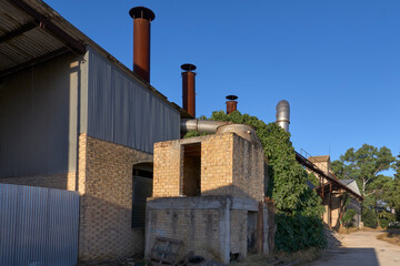 old factory in ruins and abandoned in Puente Genil, province of Cordoba. Spain