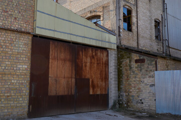 old factory in ruins and abandoned in Puente Genil, province of Cordoba. Spain