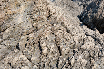 The Sea Cliff of Stone Plates View