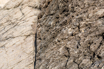 The Sea Cliff of Stone Plates View