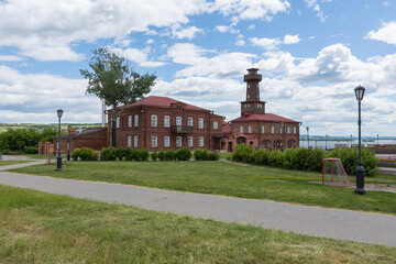 View of the craft school, photo was taken on a sunny summer day