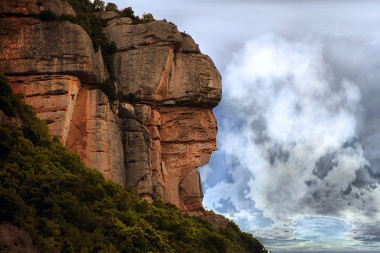 Cara de la moreneta en Montserrat