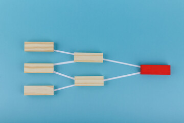 empty scheme of information distribution. concentration of information in one center. 