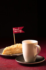 Morning tea and Napoleon cake