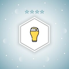     beer vector icon modern