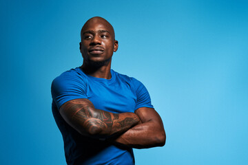 Man determined and  focused on goals