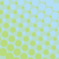 Vector spring or summer background with blue and green dots