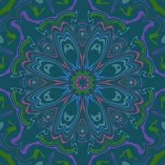 Fototapeta na wymiar art pattern mandala