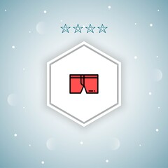     underpants vector icon modern