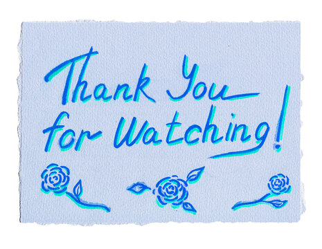 thank you for watching our presentation