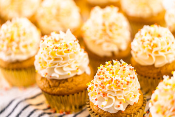 Pumpkin spice cupcake