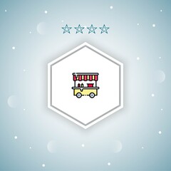     street food vector icon modern