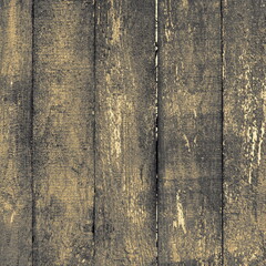 Aged Barn Wall Toned Yellow Sepia. Brown Beige Barnwood Background. Textured Wooden Material Surface Isolated Square Map.