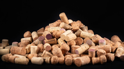 pile of corks