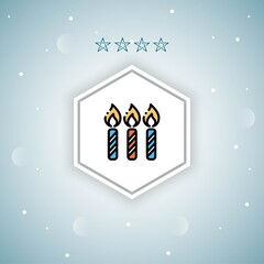     candles vector icon modern
