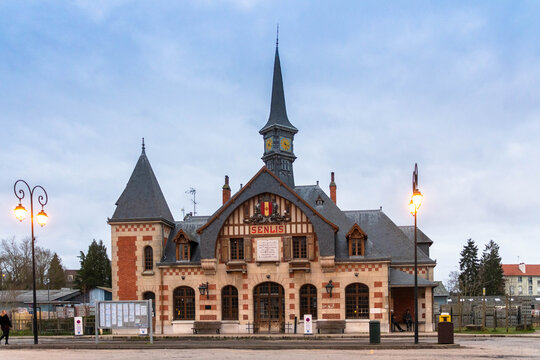Senlis near Paris in Christmas time