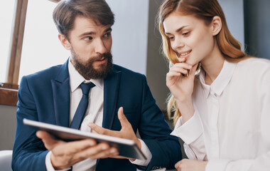 Business colleagues at work communication technology professionals work