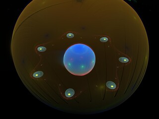 Imaginatory fractal background Image