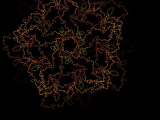 Imaginatory fractal background Image