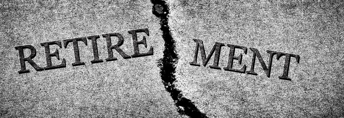 Old Cracked Sidewalk Cement Dangerous Broken Retirement