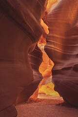 Canyon Antelope arizona america with colorful sandstone walls. abstract background near grand canyon.  
