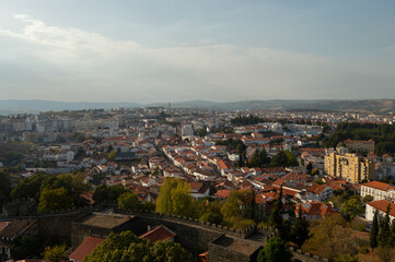 Fototapeta na wymiar Vista de la ciudad de Braganza en Portugal desde el castillo de la ciudad