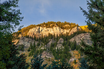Fototapeta na wymiar Peaks of the Rocky Mountains in Colorado