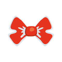 winter bowtie icon vector design