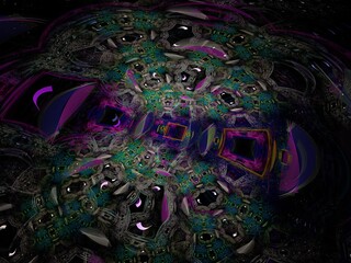 Imaginatory fractal background Image