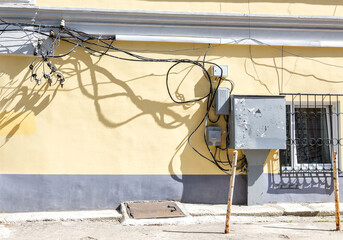 Electrical equipment and high voltage wiring lines