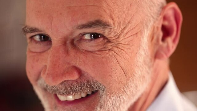 Close up of man smiling