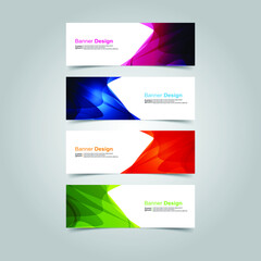 Fototapeta premium Vector Abstract banner web template