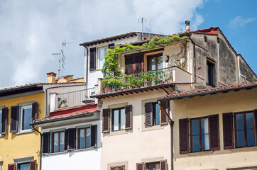 Picturesque part of the city of Florence, Italy