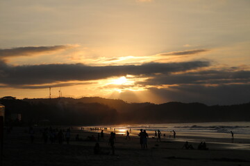 Atardecer en la playa