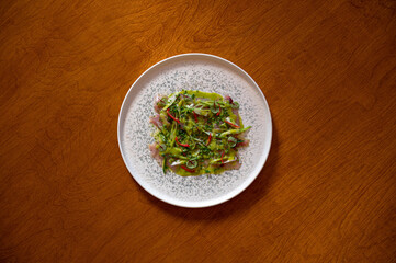 Ceviche fish with Chile,spring onion,yuzu avocado dressing
Chef Daniel Krbasian