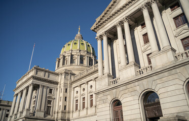 Fototapeta na wymiar Harrisburg State Capitol Building 