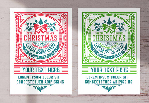 Christmas Event Graphic Flyer Layout