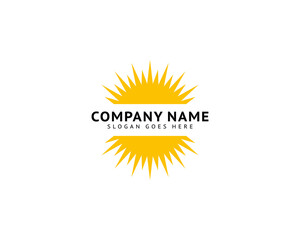 Sun Logo Design Template Vector