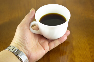 Cup of black coffee