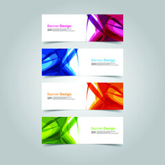 Fototapeta premium Vector Abstract banner web template