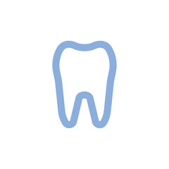 Tooth icon. Symbol of dentist and mouth health. Teeth hygiene vector.